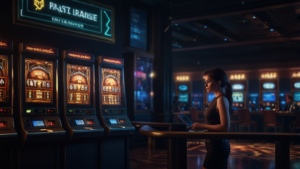 A withdrawal workflow shown on a glowing casino cashier dashboard